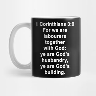 1 Corinthians 3:9  King James Version (KJV) Bible Verse Typography Mug